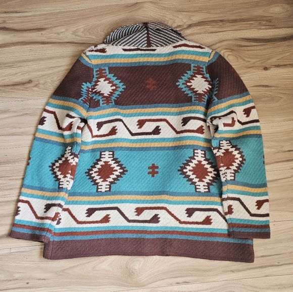 Back In The Saddle Western Southwestern Womens Equestrian Cardigan Size Large - Picture 2 of 10